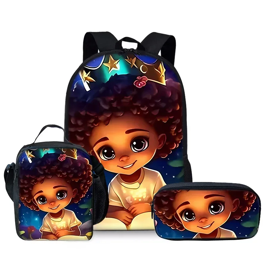 

Серия «Маленькая девочка», комплект из трех предметов, рюкзаки для мальчиков и девочек, лучшие подарки, школьный рюкзак с 3D мультфильмами для детей