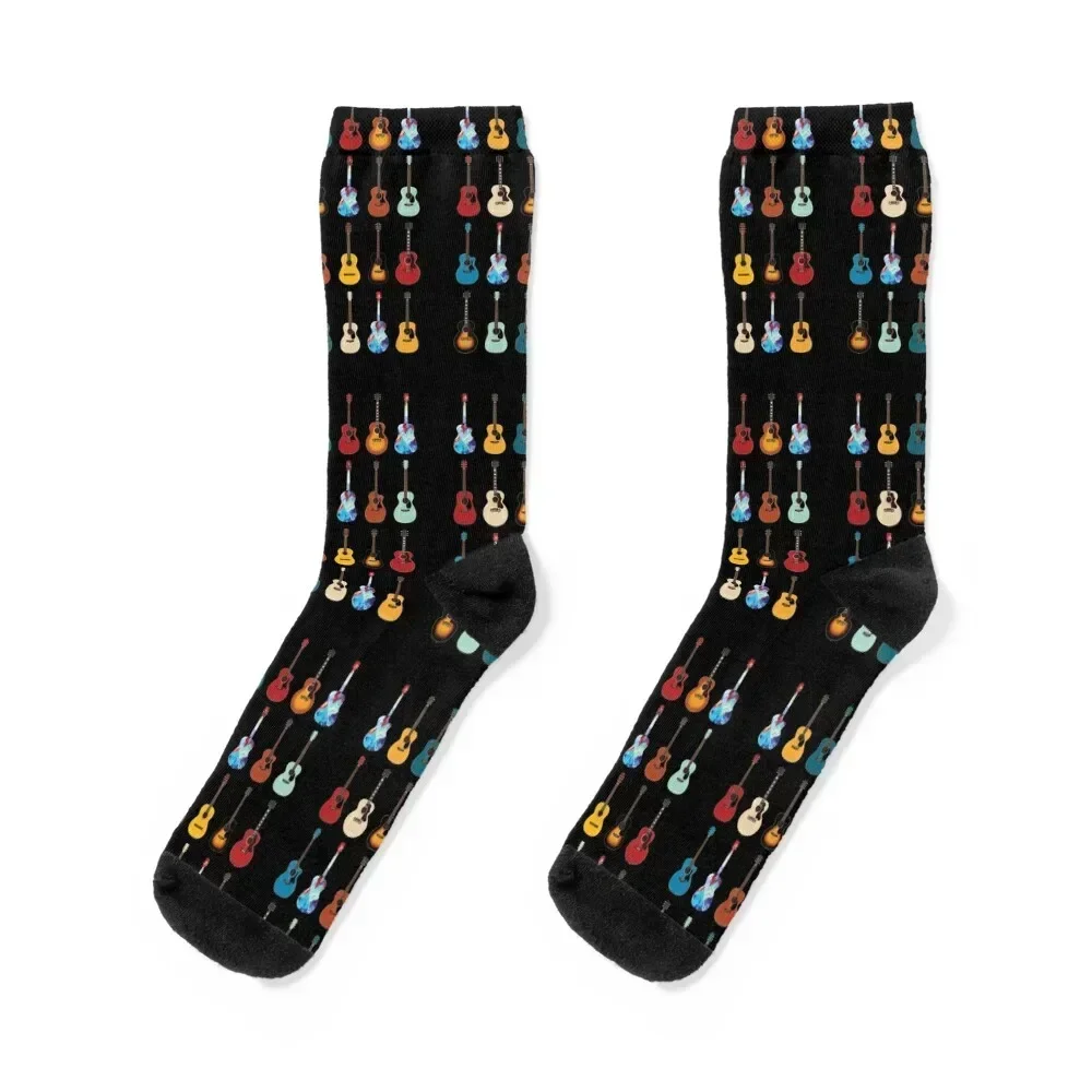 

Acoustic Guitar Icons Huge Collection Socks funny gifts valentine gift ideas compression Men's Girl'S Socks Men's