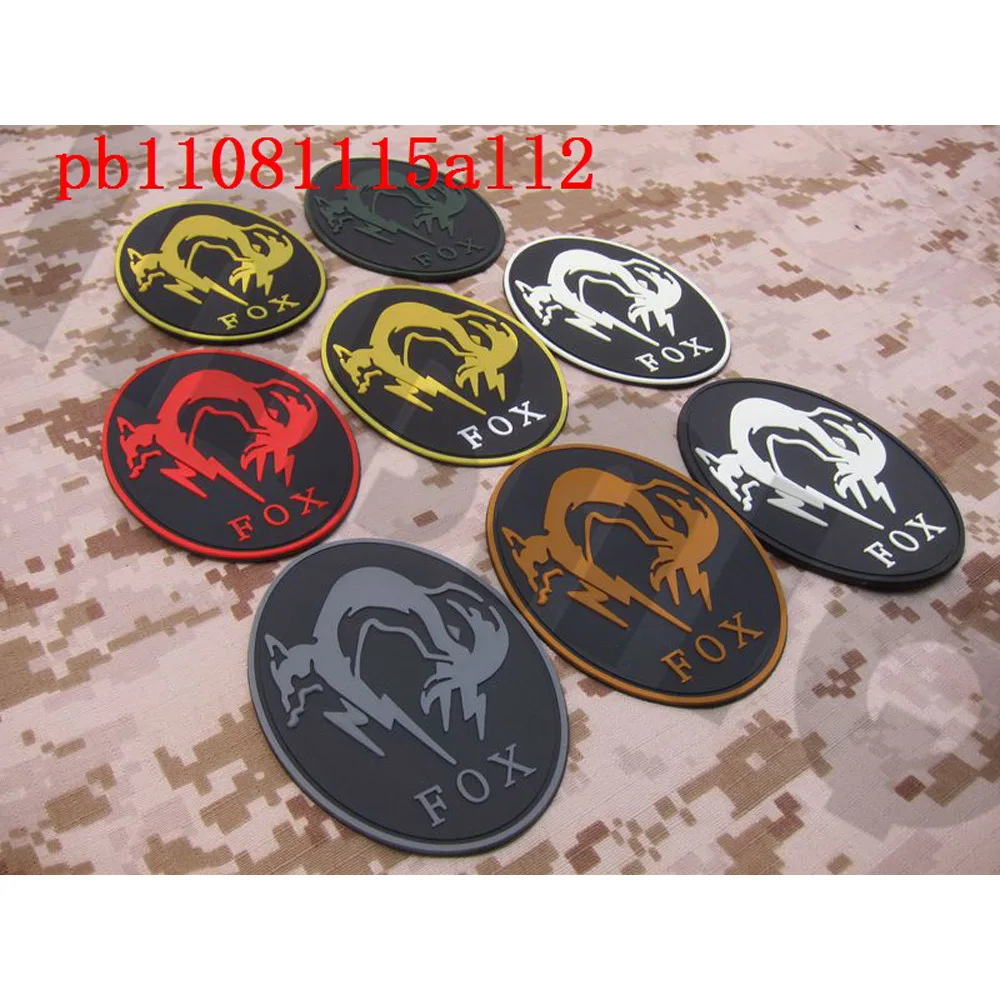 3D PVC Patch MGS Ghost FOX Morale Tactics Rubber