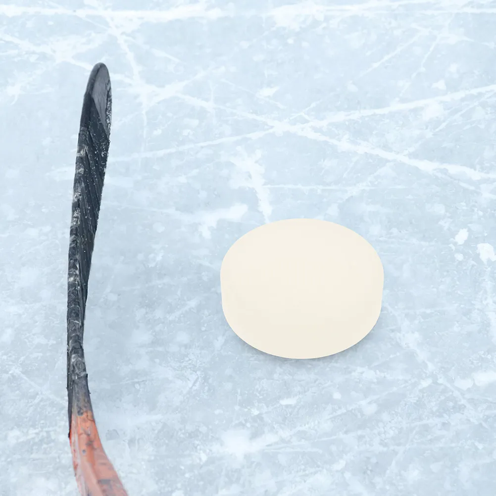 4Pcs Official Regulation Ice Hockey Puck PVC Material Anti-Slip Texture Accurate Shots Passes Hockey Practicing Puck Training
