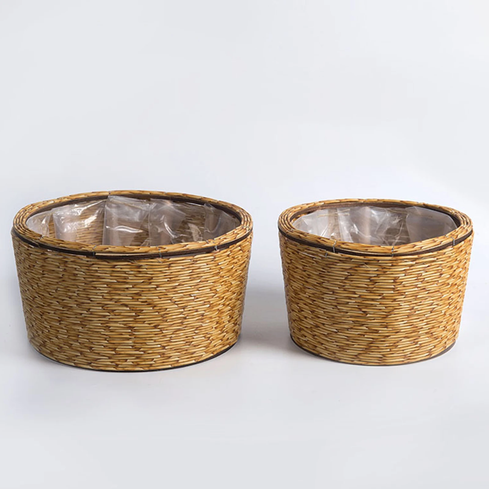 

Органайзер для цветочных горшков с подкладкой в деревенском стиле, домашний декор, стильные корзины для цветов для гостиной, спальни, помещения