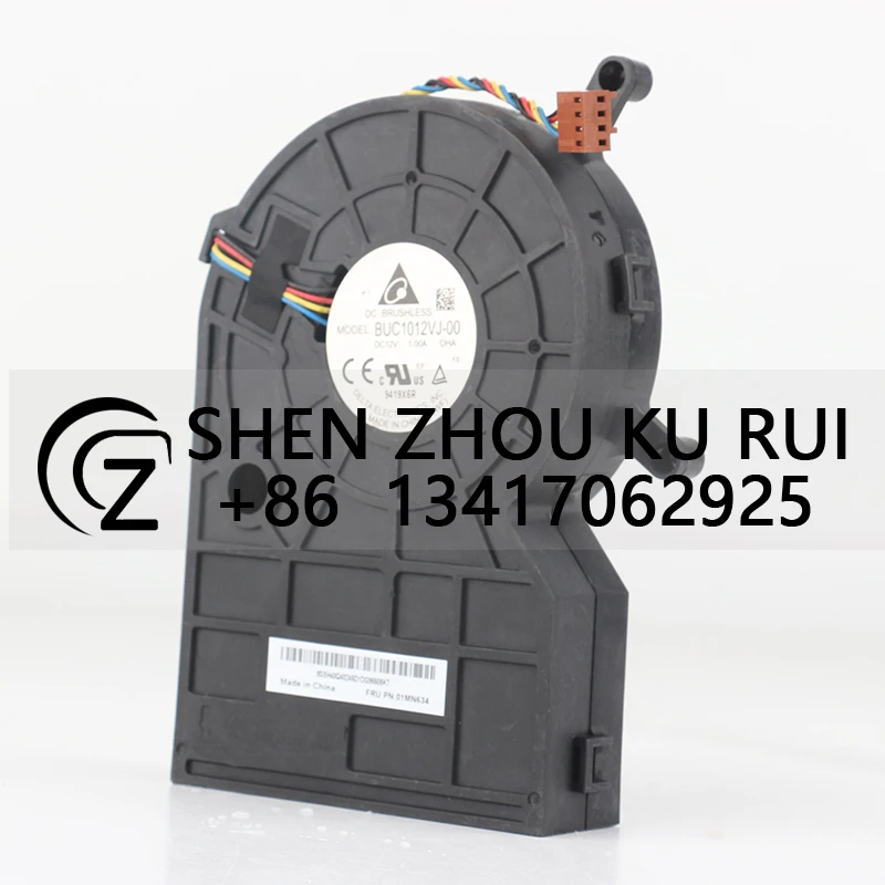 Original New Delta 5V 24V 48V DC12V 1.00A AC EC 13.5CM Integrated CPU Turbine 4-wire PWM Blower Radiator BUC1012VJ-00 Cooling Fa