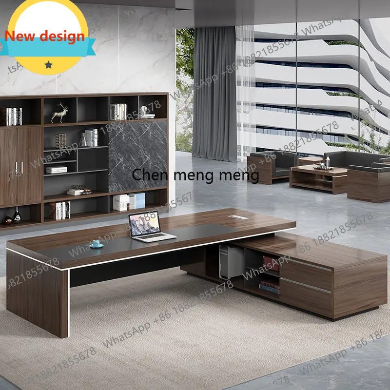 B567 Simple and modern new Chinese class table single president table manager table and chair combination furniture customizatio