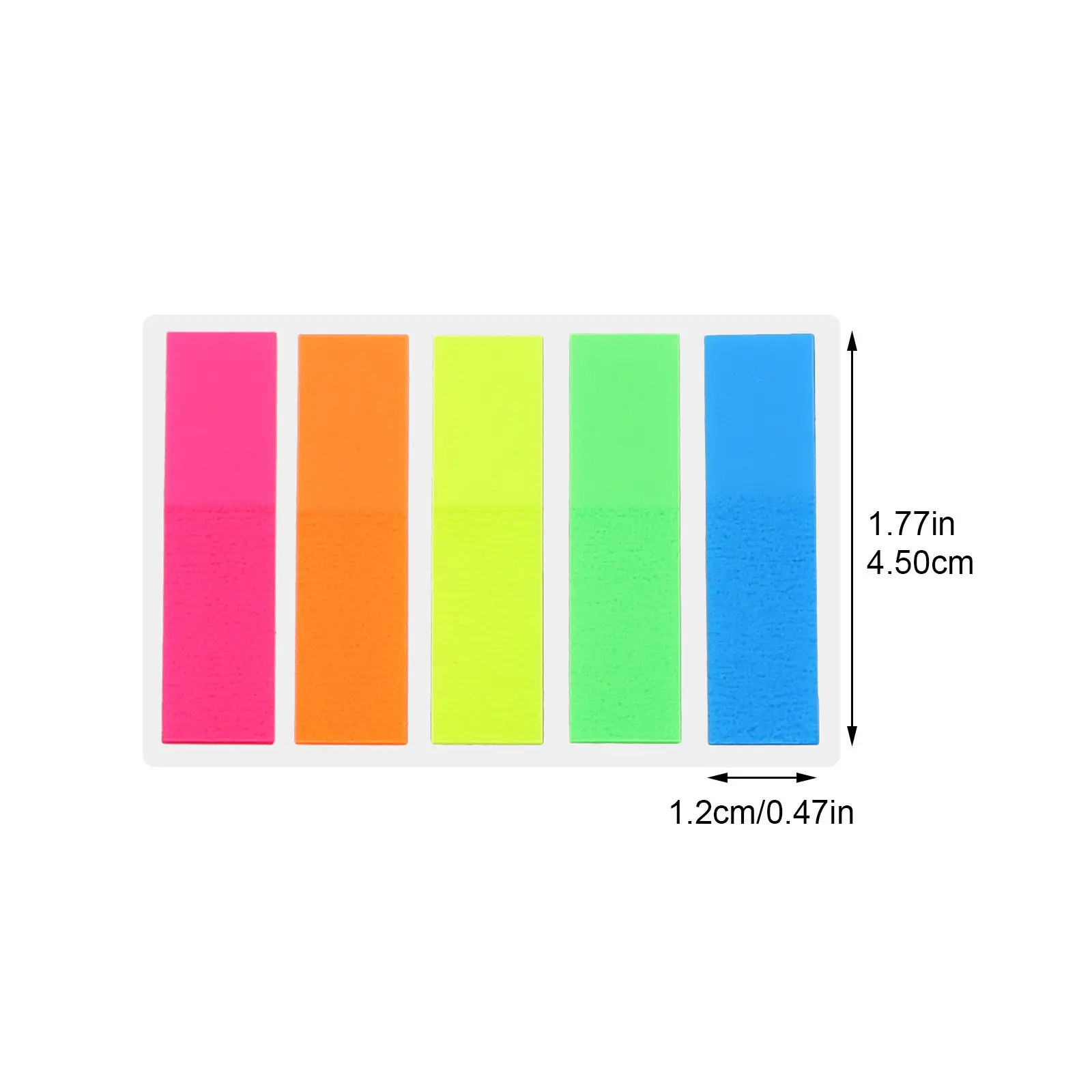6Sets Pet Self-Adhesive Page Tabs Colorful Sticky Memo Pads for Marking Reading Notes Book Annotation Supplies Convenient