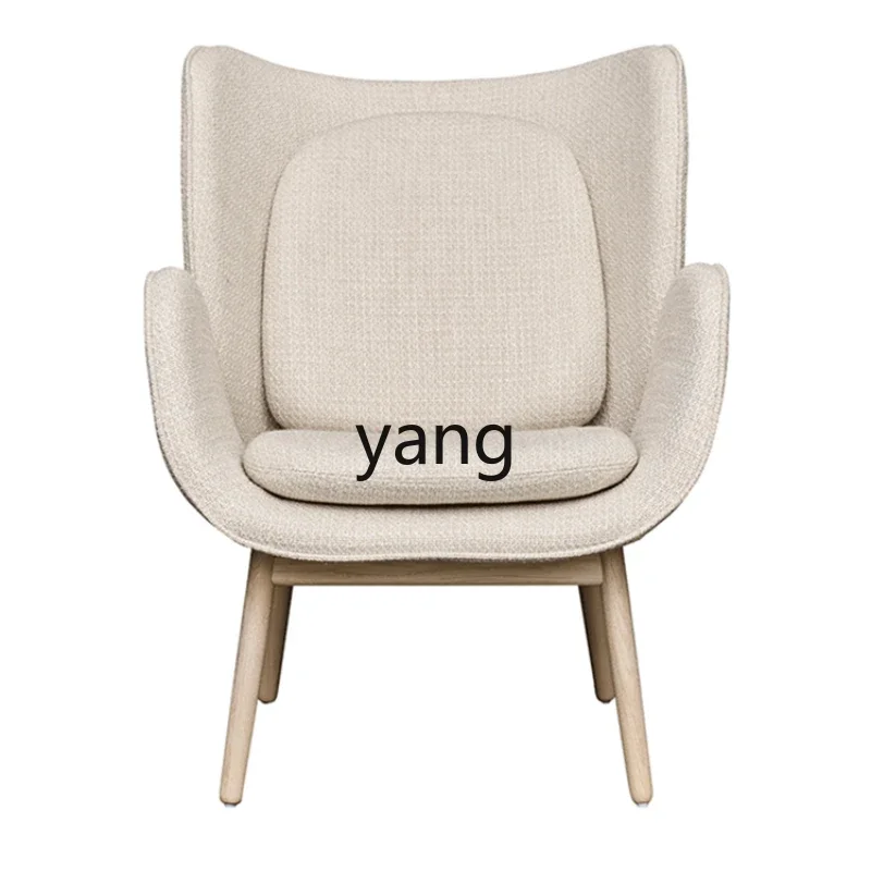 

Yhl Solid Wood Sofa Chair Model Room Creative Lazy Armchair Living Room Balcony Leisure Chair