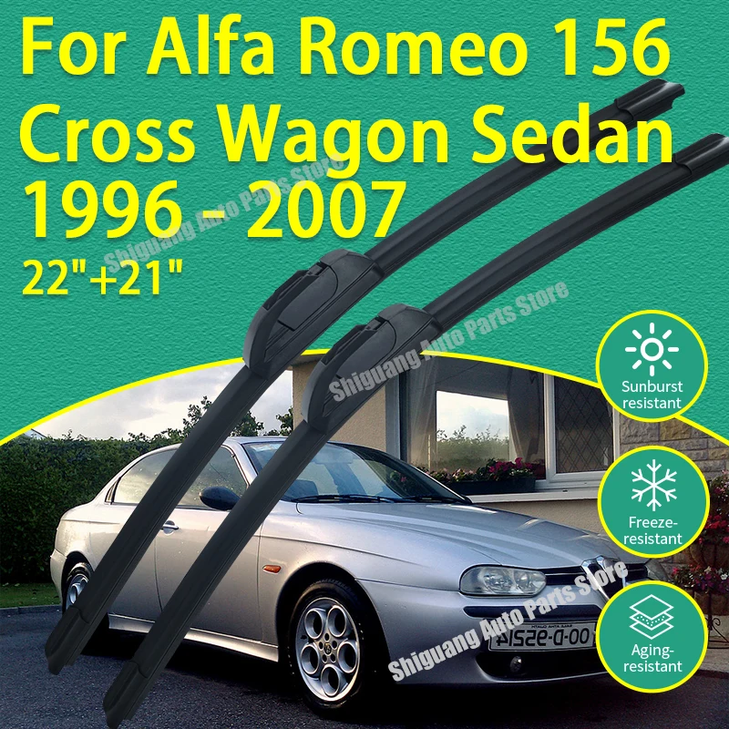 

Передние силиконовые щетки стеклоочистителя для Alfa Romeo 156 SW Cross Wagon Sedan 1996-2007, аксессуары для лобового стекла автомобиля