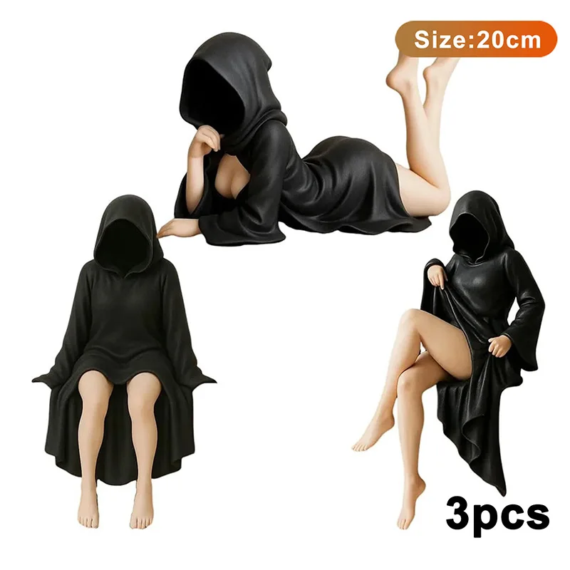

New Mysterious Statue Gothic Mysterious Sculpture Garden Or Bookshelf Figure Desktop Decoration