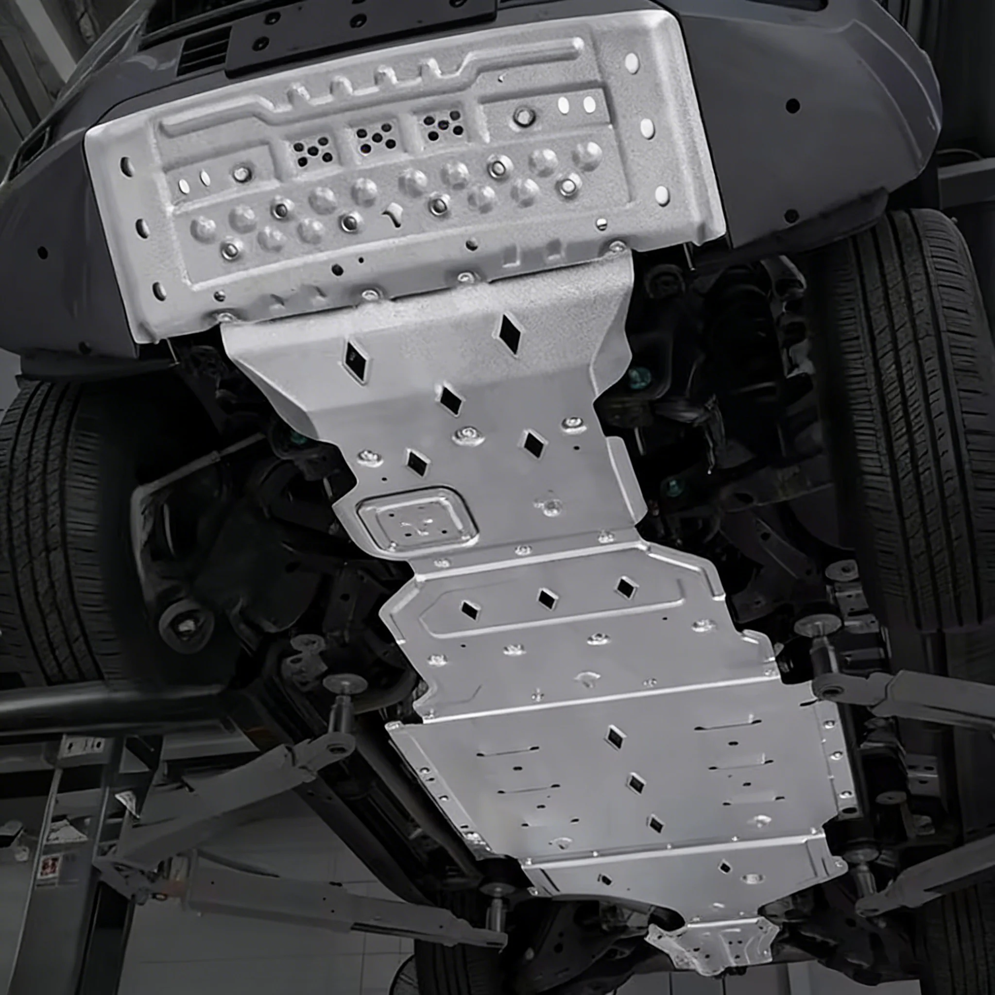 

Hot Sale Aluminum Motor Battery Guard Under Bottom Protection Engine Guard Chassis Skid Plate for BYD Leopard 5 2026 Accessories