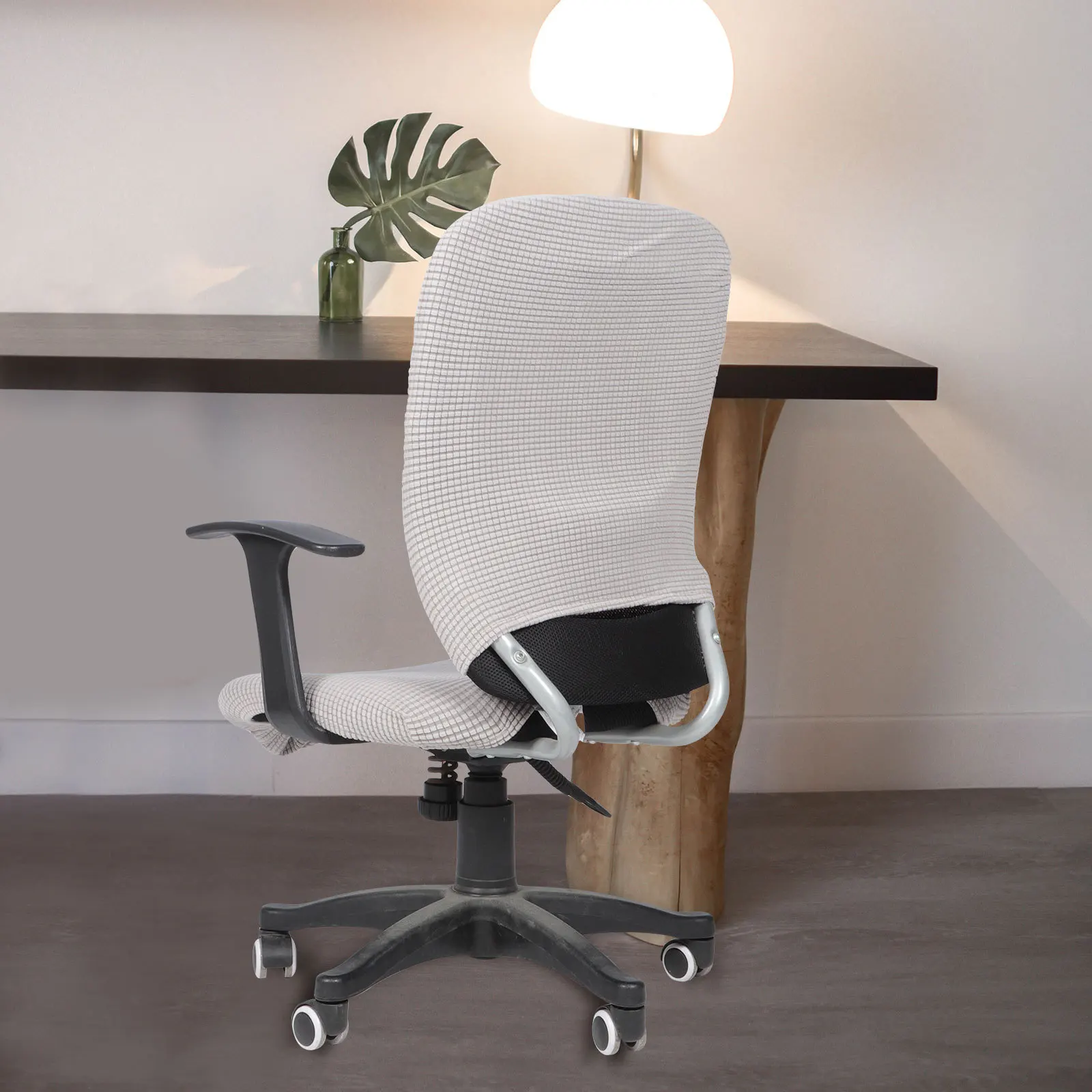 

1 Set Stretch Office Covers Elastic Removable Computer Protector For Desk Chair Seat Backrest Cover Rotating Chair Supplies Home