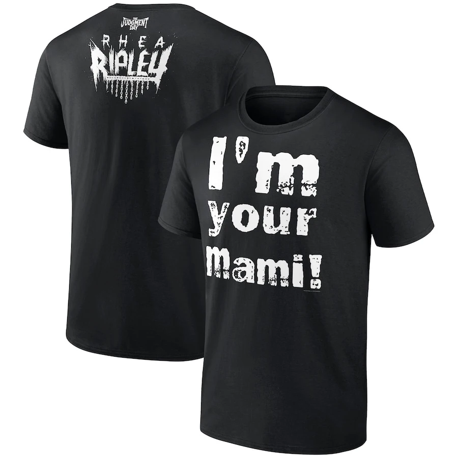 

2024 New Hot Selling Fighting Men's Fanatics Black Rhea Ripley I'm Your Mami T-shirt Children's Comfortable Sports Summer Top