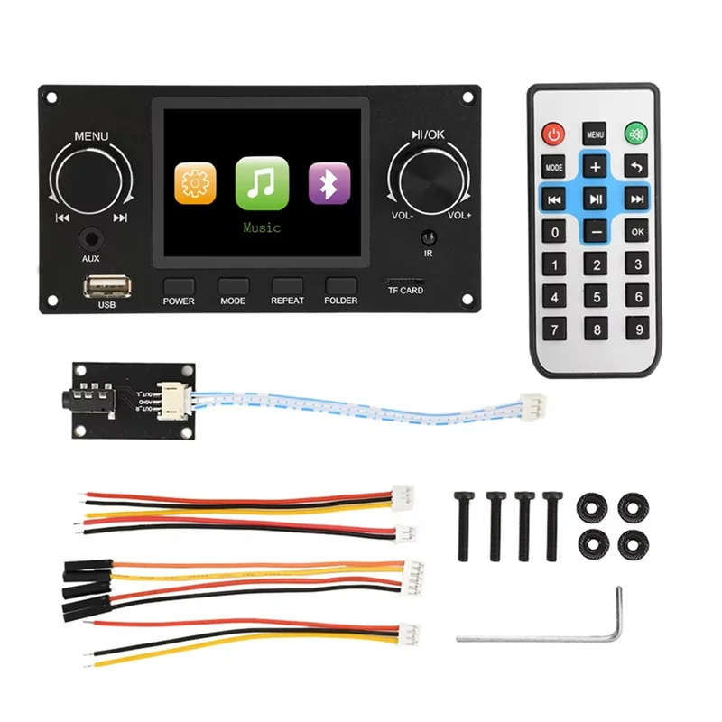 A37T-I2S Digital Audio Output Player Car FM Radio Module Support I2S Digital Audio Output Player Black