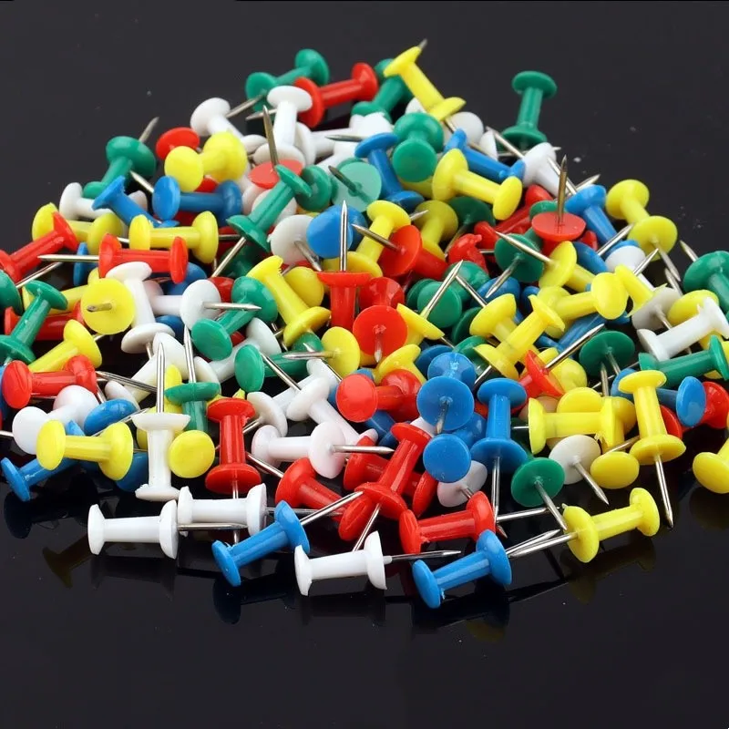 425 pcs Assorted Thumb Tacks, Sturdy Bent Resistant and Sharp Steel Pin Point, ideal for DIY Craft Display