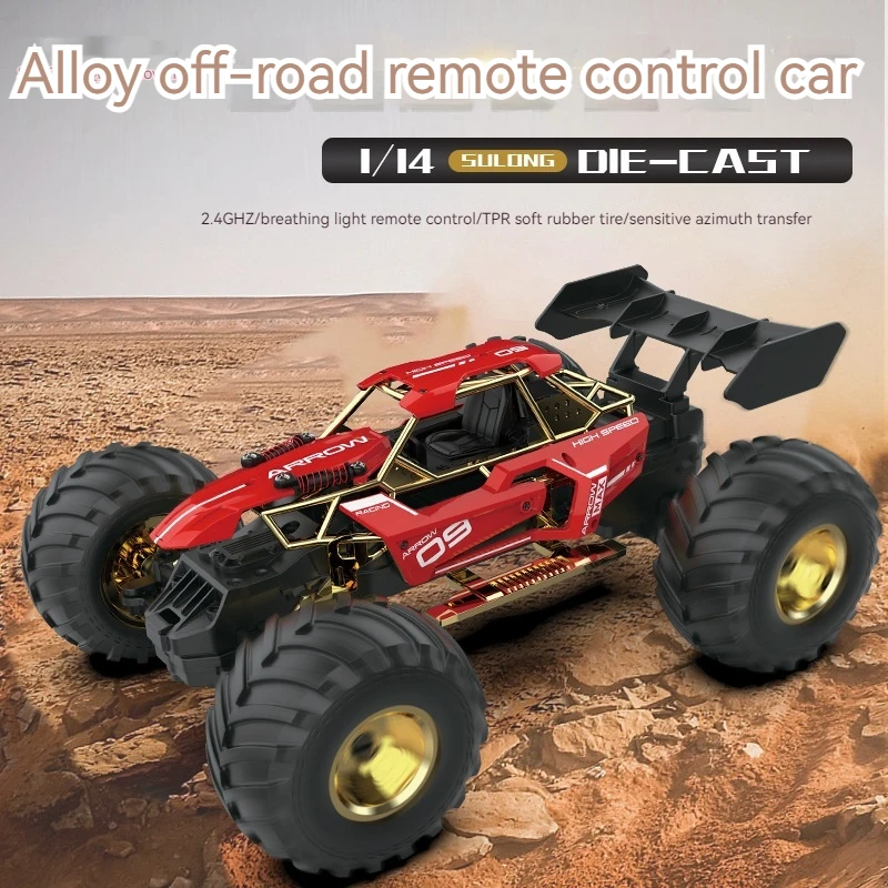 

Alloy High-speed Remote Control Car Four-wheel Drive Suv 1:14 Crash-resistant Children's Toys Birthday Gift Children's Day Gift