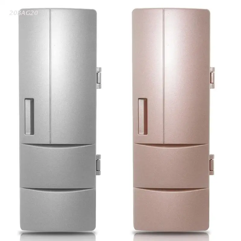 

Мини-холодильник с USB-портом, банки для напитков, охладитель/грелка, холодильник для офиса