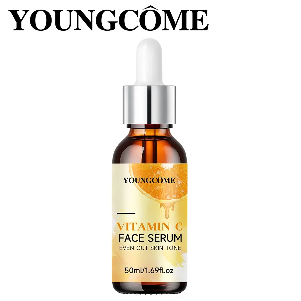YOUNGCOME Essência Hidratante Facial Rico em Vitamina C Aloe Vera e Ácido Hialurônico Hidrata Ilumina Aperto A Pele