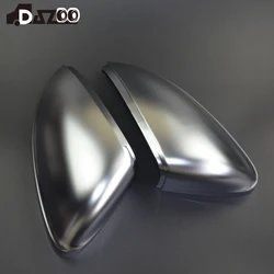 For VW Passat B8 2019-2023 Chrome Rear View Mirror Covers Caps Mirror Case Cover Carbon Look Bright Matte Chrome Cover