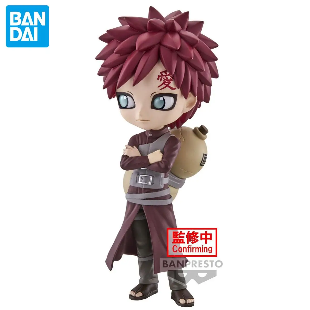 Figuras de anime originais oficiais genuínas banpresto q posket naruto gaara anime genuíno colecionável caixa modelo decoração