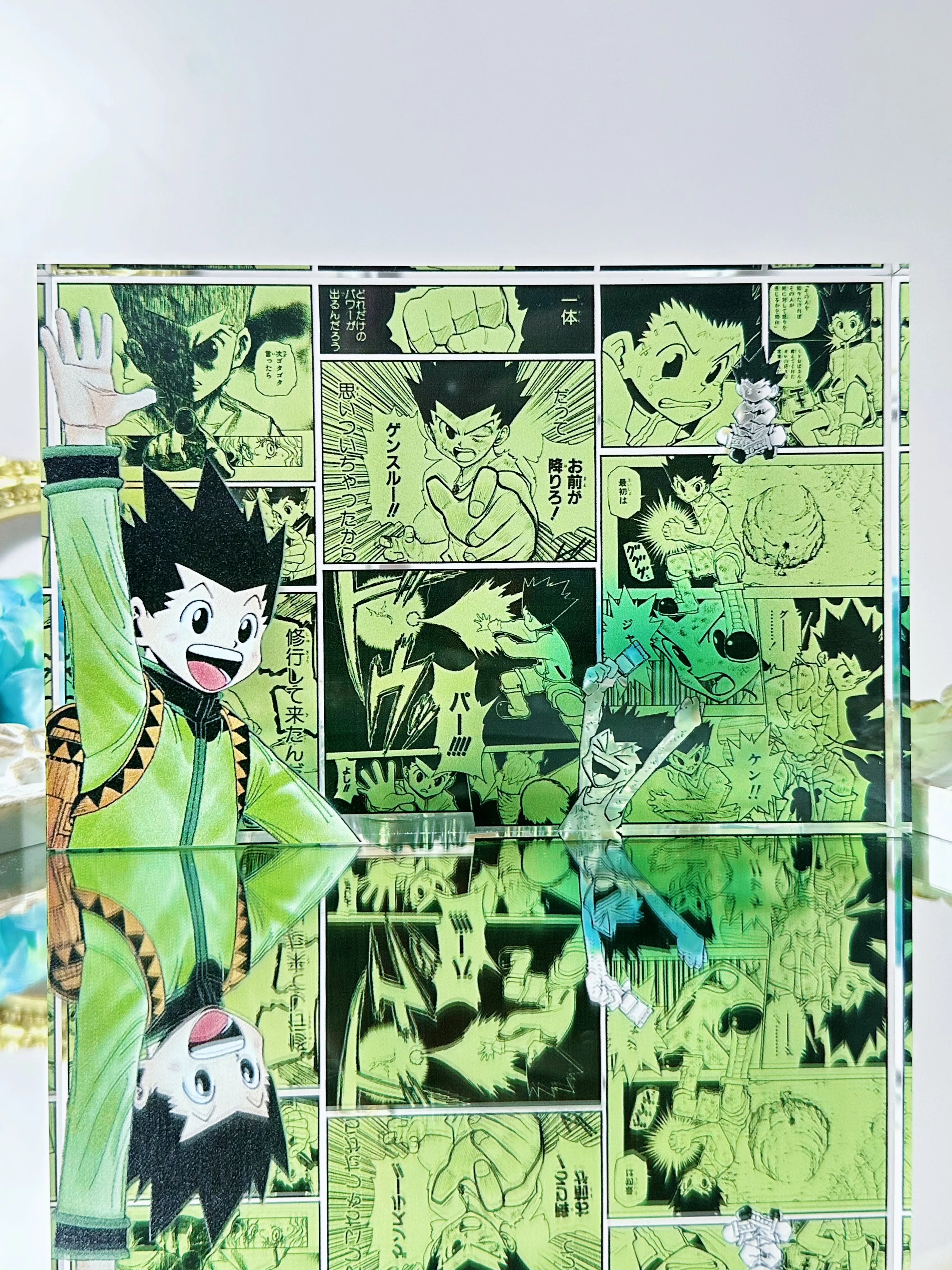 Anime Acrylic Stand Block Peripheral products Kurapika Killua Hisoka GON Anime Customized high transparency acrylic bricks