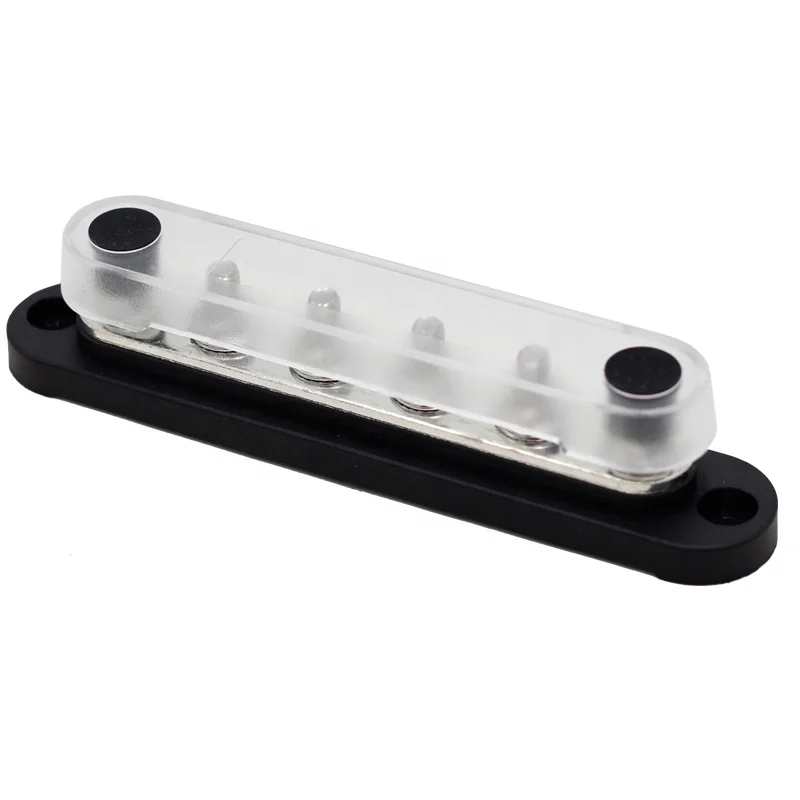 300A Negative Bus Bar 12V Distribution Block M6 Terminal Studs 48V DC Positive Ground Busbar for Automotive Car Boat