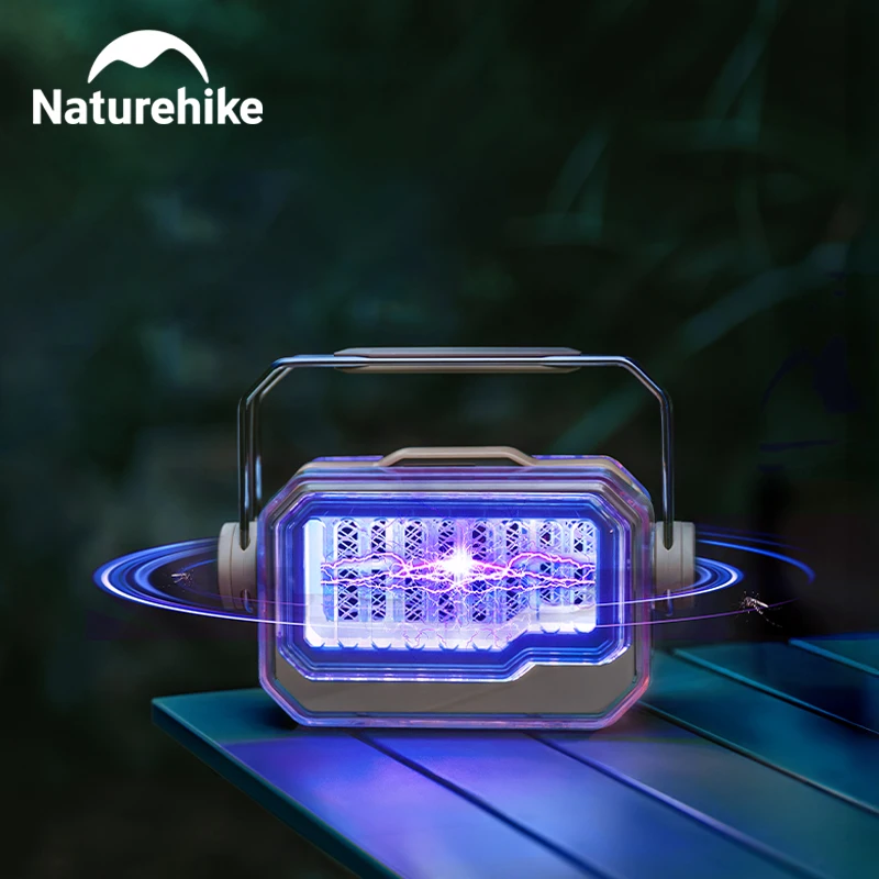 Lâmpada Mata-Mosquitos Naturehike, Recarregável por USB, Elétrica, para Camping, Pesca Noturna, Luz Anti-Mosquitos para Atividades ao Ar Livre