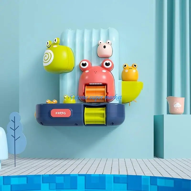 090B Speelgoed voor kinderen Bad Douche Zwemmen Bad Sucker Speelgoed Pijpleiding Douche Leuk voor Kikker Plezier Ruimteschip