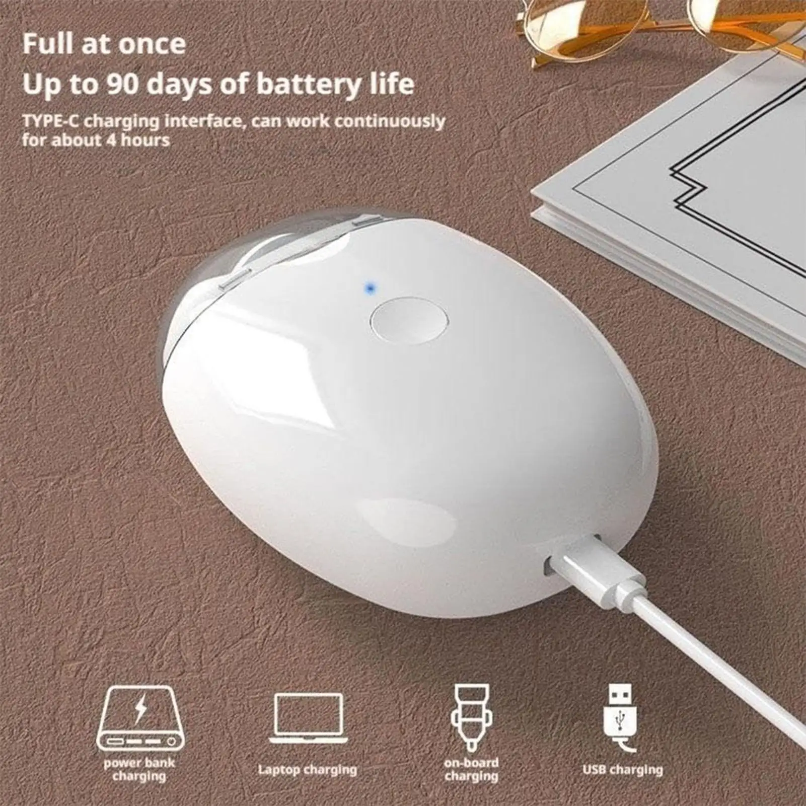 Electric Nail Clipper 3-Speed Manicure Tool with Built-in Light & File Attachment, Safe & Easy Nail Care for Personal Grooming