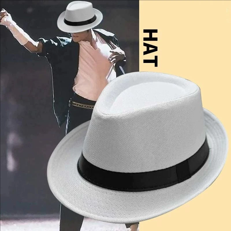 Michael Jackson Fans Same Style Hat Official Replica Hat Carnival Party Halloween Cosplay Prop For Stage Performance Theme Party