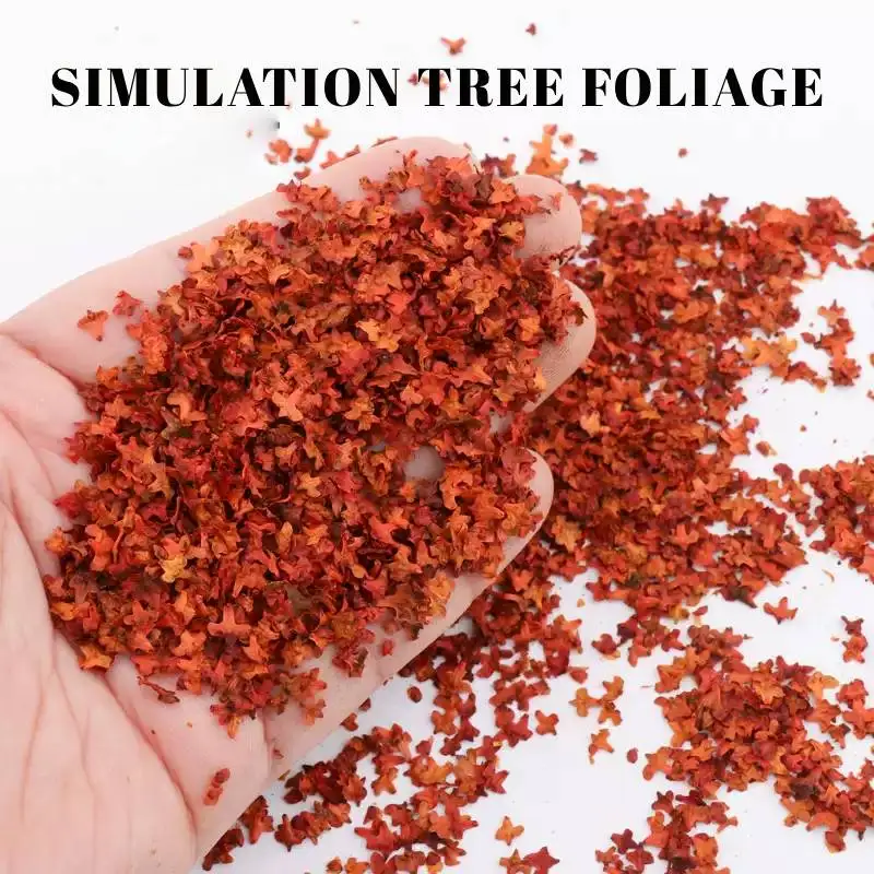 Miniature Leaves Realistic Leaves for DIY Modeling Basing Railway Bonsai Fairy Garden Diorama Supplies Ground Kits 33ML
