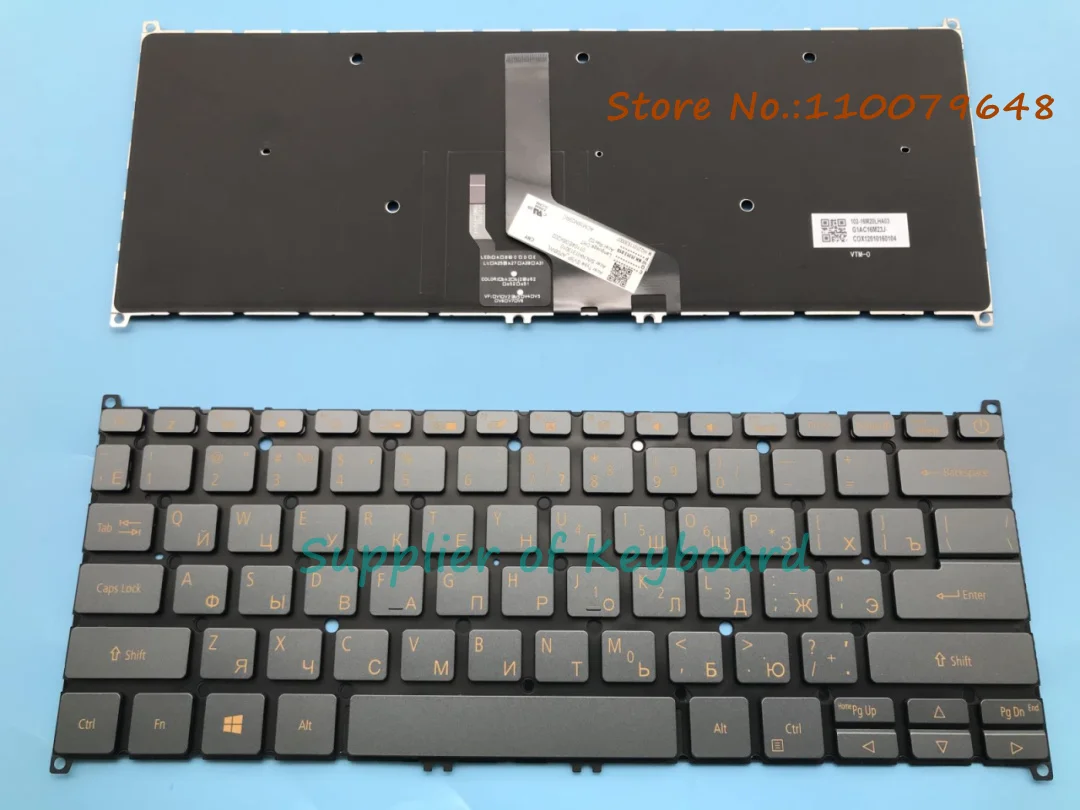 NEW For Acer Swift SF514-55T SF514-55GT SF514-55TA SF514-55TA-74EC Laptop Russian Keyboard Black Backlit