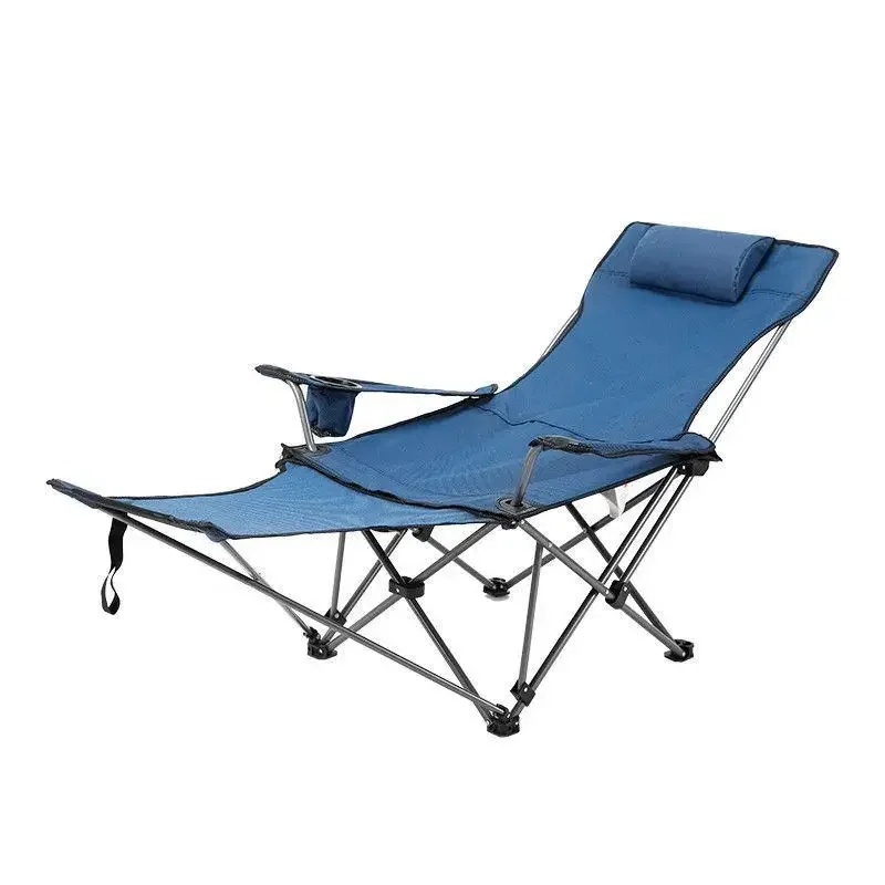 Outdoor Folding Recliner Portable Armchair Beach Fishing Bed Chair Home Office Nap Patio Garden Furniture Daybed Sun Loungers