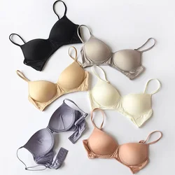 Wireless Padded Bra for Women Wire Free Bralette 100% Mulberry Silk Lightly Lined Comfort