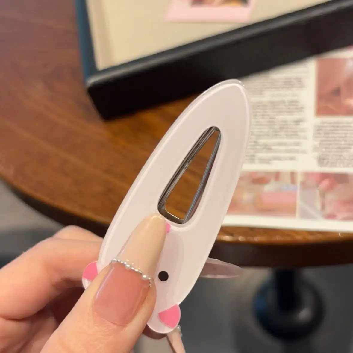 مشبك شعر كرتوني Rilakkuma مشبك منقار البط متعدد الاستخدامات ملحقات الشعر مشبك جانبي مشبك شعر مكسور وإصدار بطاقة هدية لفتاة #4