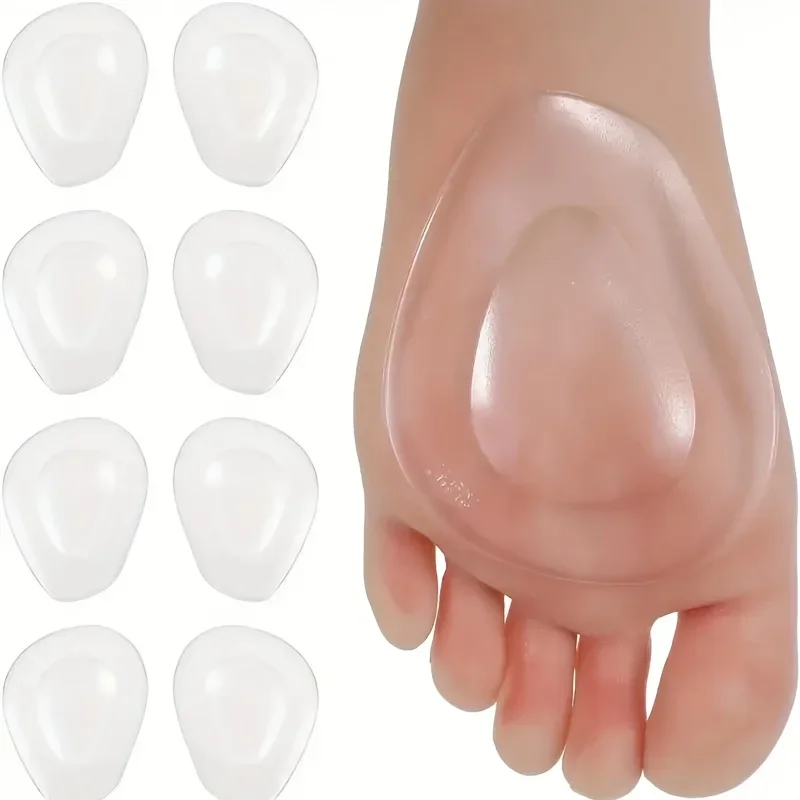 2 Pairs Front Foot Cushioning Gel Pad - Reusable Front Foot Pad for High Heels To Relieve Foot Pressure, and Anti-skid Shock Pad