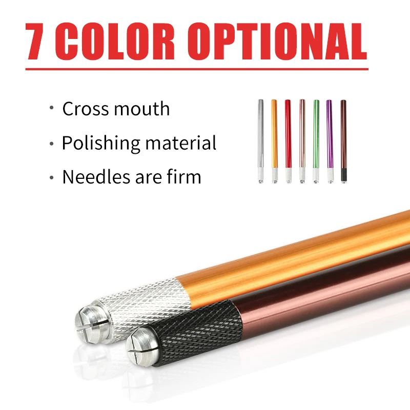 Aluminium Alloy Microblading Pen Manual Embroidery Tattoo Pen For All Needles Needle Holder Used For Eyebrow Permanent Makeup