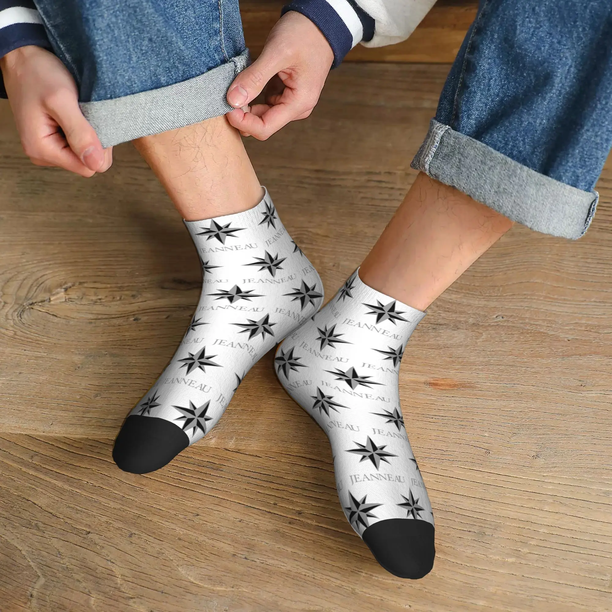 

All Seasons Jeanneau Yachts Socks Harajuku Super Soft Sport Middle Tube Socks Soft Funny Stockings for Men Women Gifts