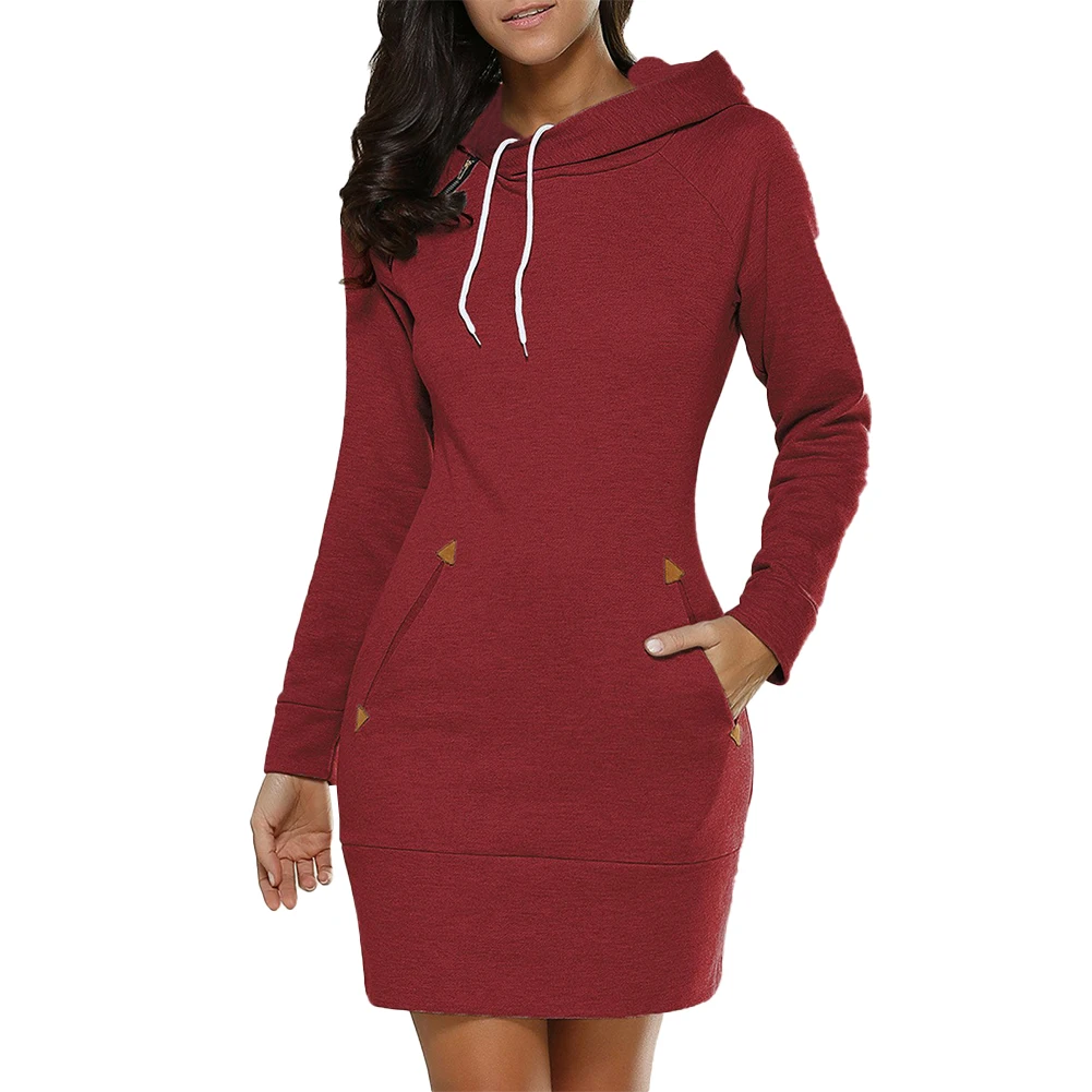 Women Hoodie 1PC Bodycon Casual Hooded Hoodie Ladies Loose Long Sleeve Polyester Regular Slight Strech Fashion