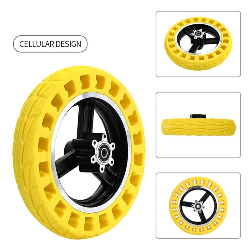 10 X 2.125 Inch Tires M4 Electric Scooter Honeycomb Solid Shock Absorbing Tire Hub For Kugoo