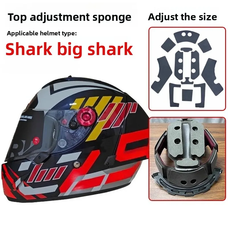

For SHARK RACE R PRO GP Helmet Lining Pad Non-destructive Installation Adjustment Sponge Pad，Motorcycle Helmet Accessories