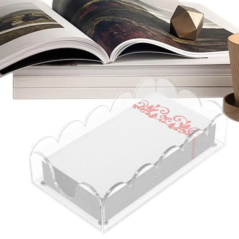 

Cocktail Napkin Holder Non-slip Towel Tray Modern Acrylic Cocktail Napkin Holder Tray For Table Kitchen Bathroom