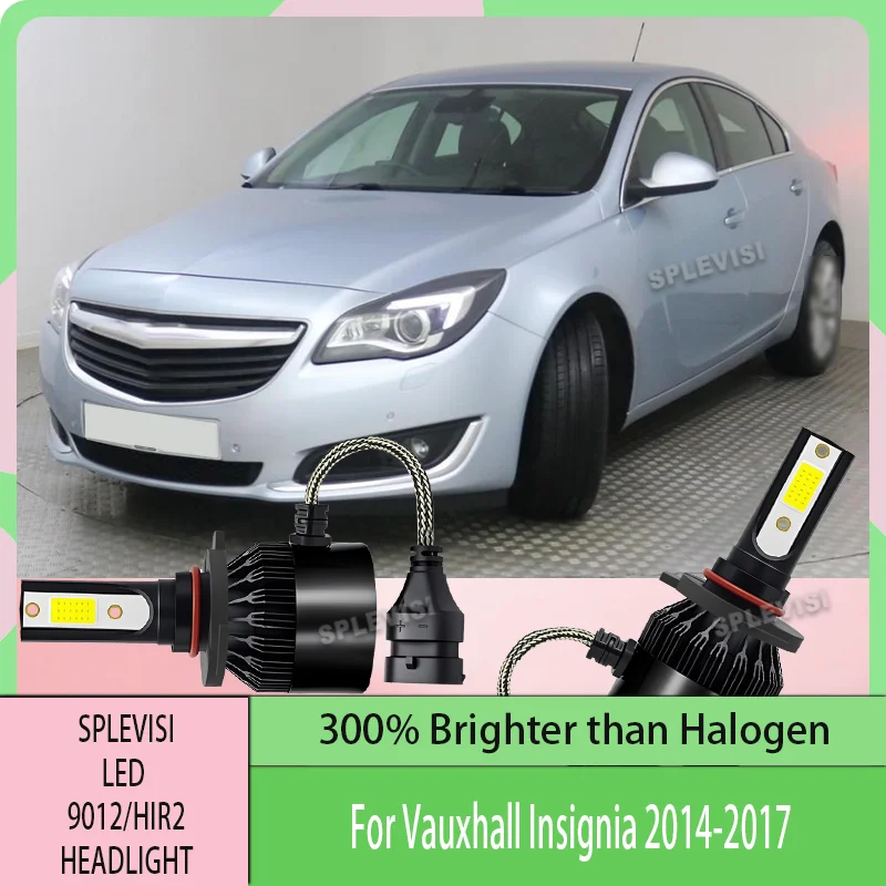 

Быстрое охлаждение 9012 HIR2 светодиодные лампы для фар устойчивые высокой мощности IP67 водонепроницаемые 6000 К для Vauxhall Insignia 2014 2015 2016 2017