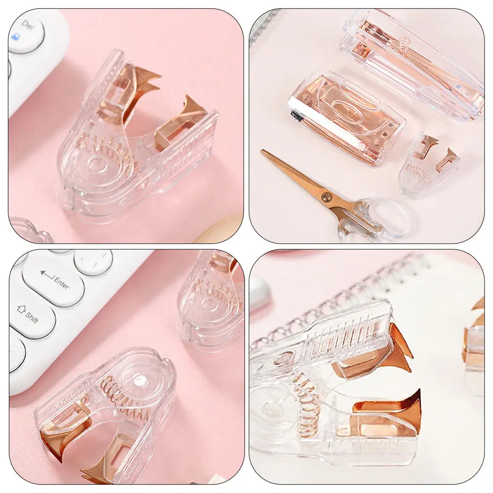 2Pcs Rose Gold Staple Removers Convenient Portable Handheld Staple Pullers for Office Home Stapler Removal Tool