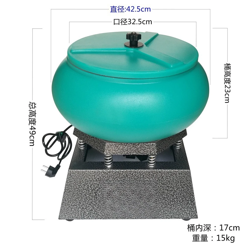 17 inch large shock barrel polishing machine