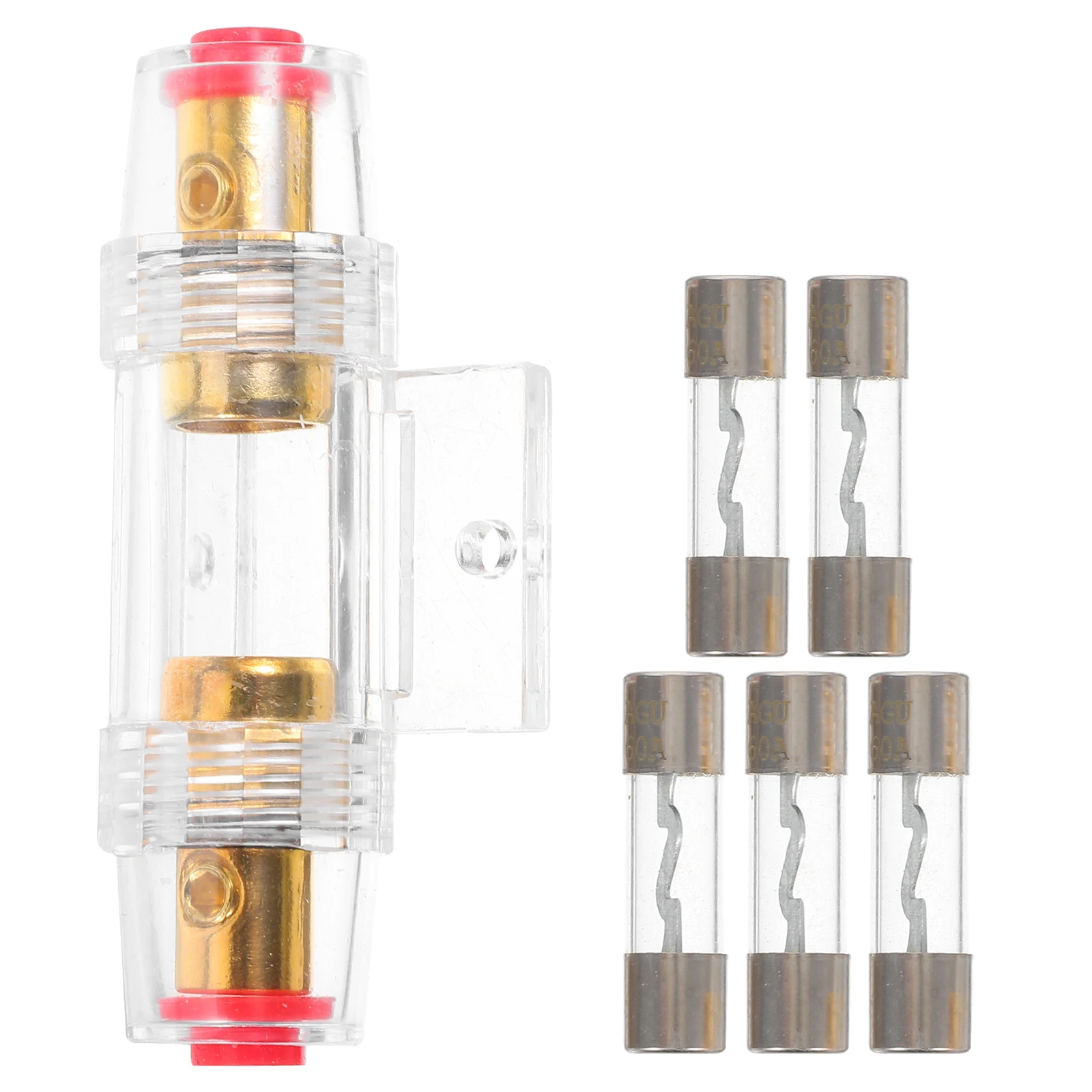 

fuse holder fuse container 4/8 gauge fuse holder 60A fuseAGU fuse