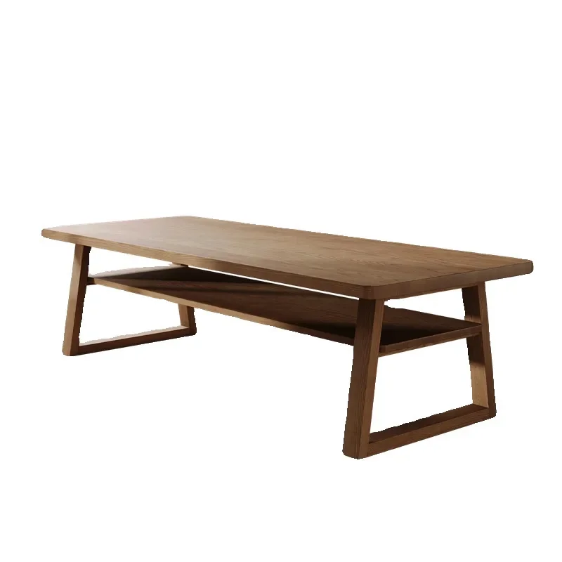 

American living room large long table, writing strip household solid wood desk workbench