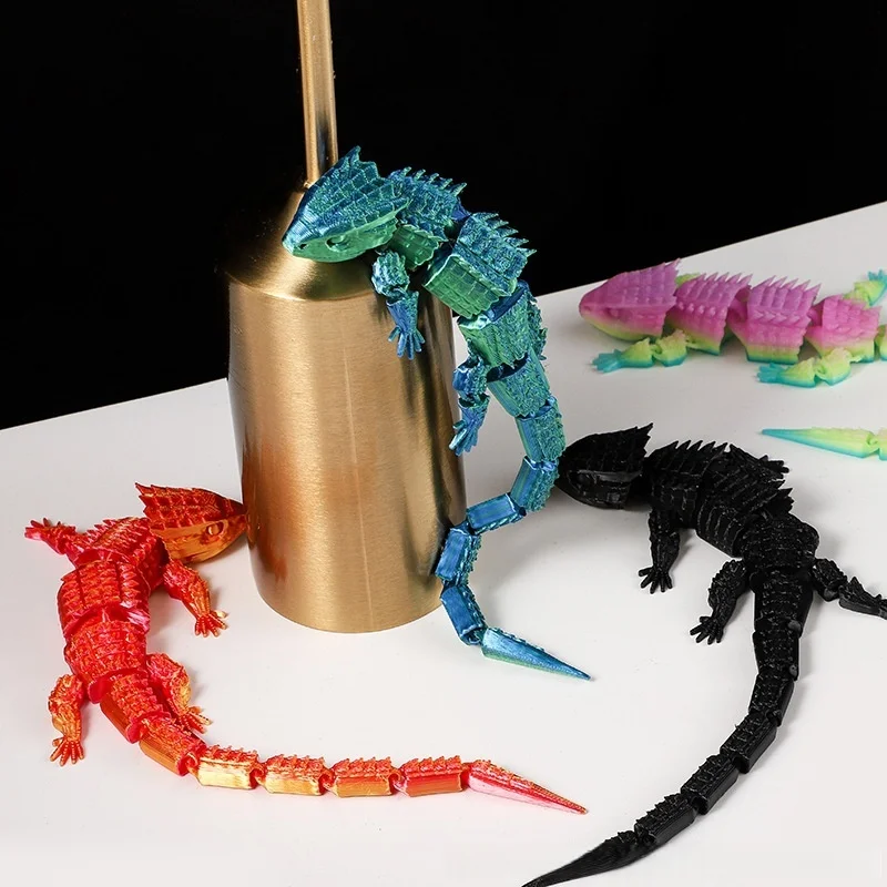 3D Printed Simulation lizard Figurine NEW  ,Office Desktop Home Decor Ornament Crafts Miniatures,Perfect Gifts for Kids Adults