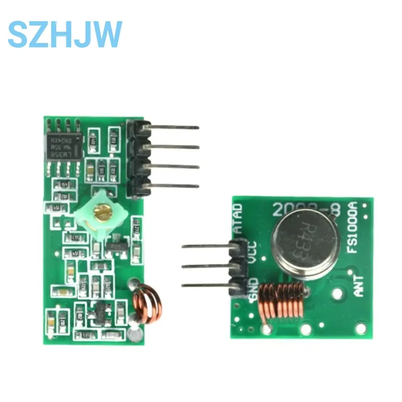 Wireless Receiver Module Super Regenerative Module Radio Transmitter Receiver Transmitter Receiver 433/315MHz Frequency