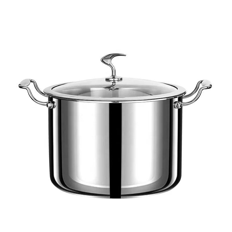 

Heavy Duty Large Capacity Seven Layer Stainless Steel Soup Pot with Lid