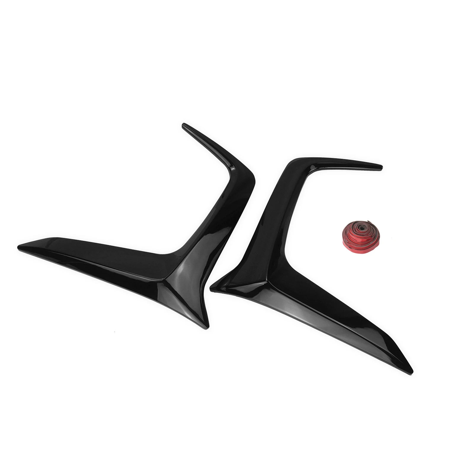 

2 Pieces of Exterior Front Fog Light Lamp Cover Splitter Trim Side Air Intake Lid For Toyota RAV4 2019-2024