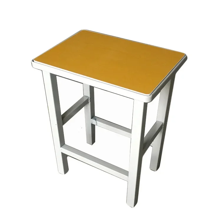 【Small square stool】steel and wood work stool School training class students small square stool for shoe stool