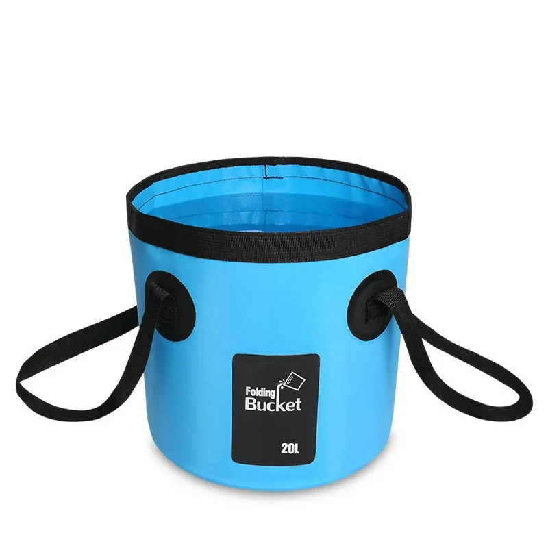 12L/20L Schüssel Waschbecken Waschen Tasche Auto Waschen Eimer Tragbare Outdoor Reise Faltbare Wasser Multifunktions Falten Tragbare Eimer wasser – Detail 14